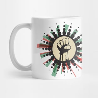 ☻ RETRO Fist Power ☻ retro color pallete / retro style sticker ✔ Mug